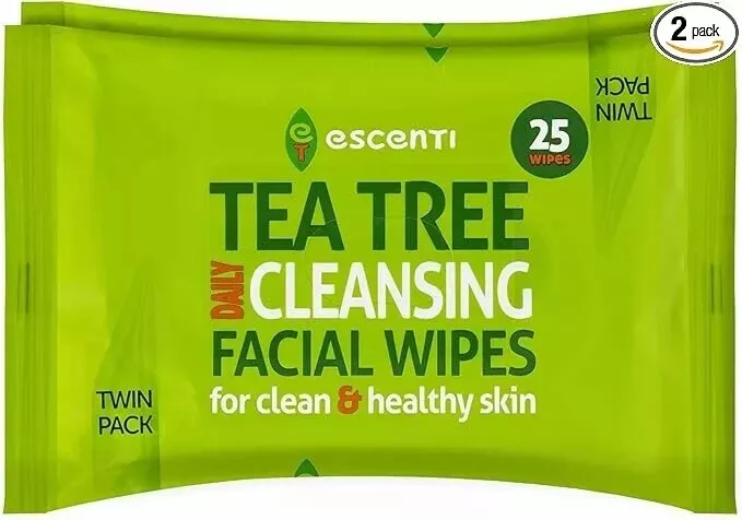 TEA TREE-Cleansing Wipes Twin Pack 25ct