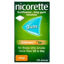 NICORETTE-Gum Fruit FUSION 4mg 105ct